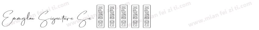 Emmylou Signature Se字体转换